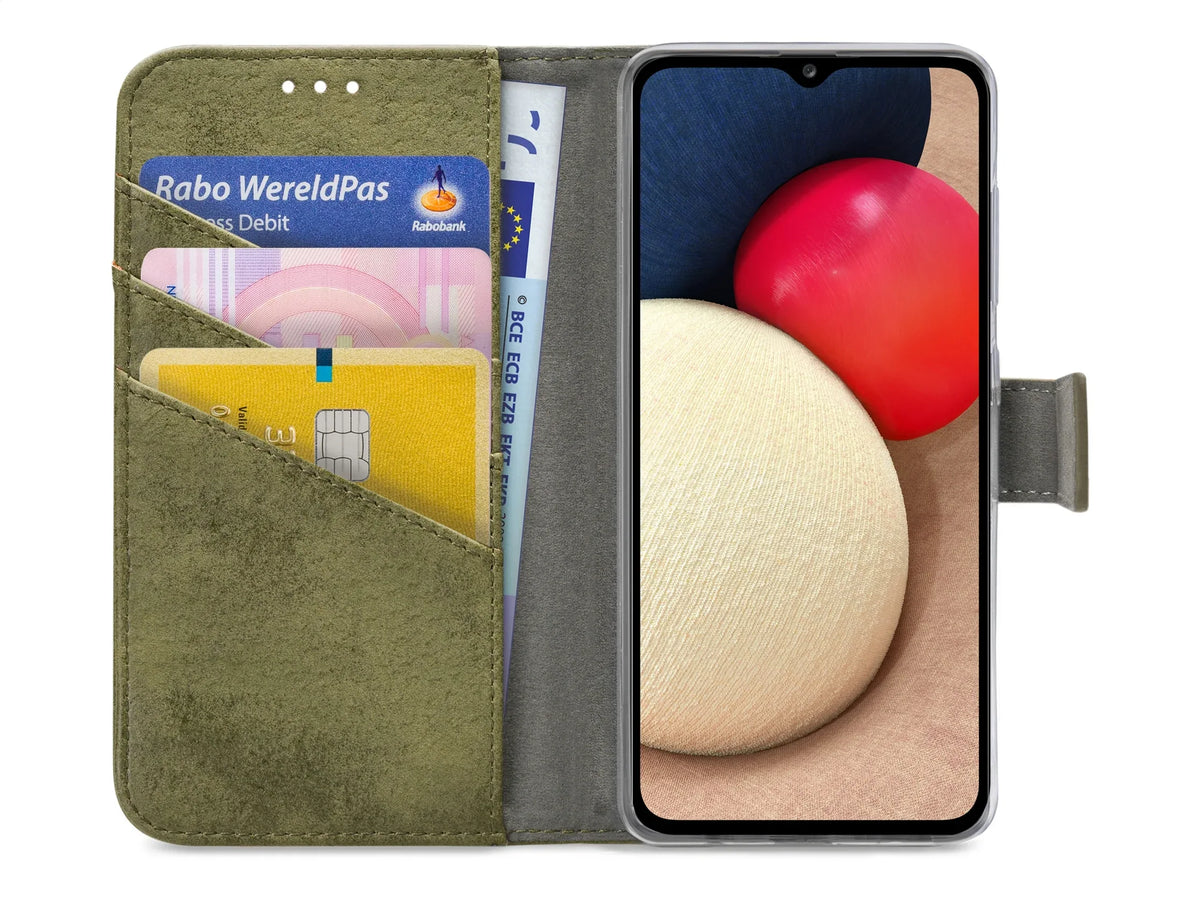 My Style Flex Wallet For Samsung Galaxy A02S Olive - Essentify