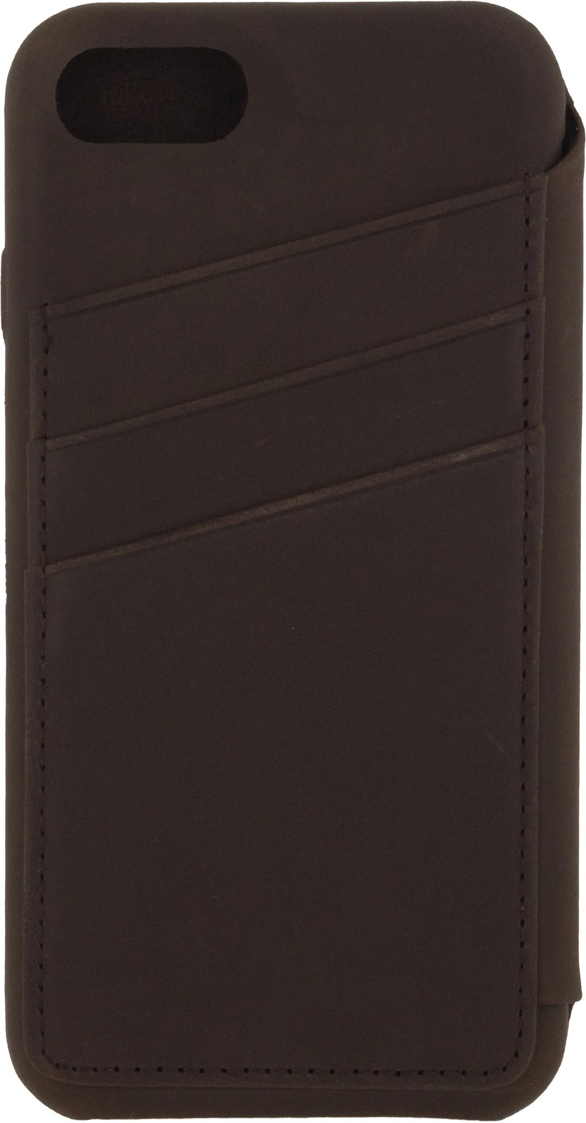 Senza Raw Skinny Leather Wallet Apple Iphone 7/8/Se (2020/2022) Chestnut Brown - Essentify