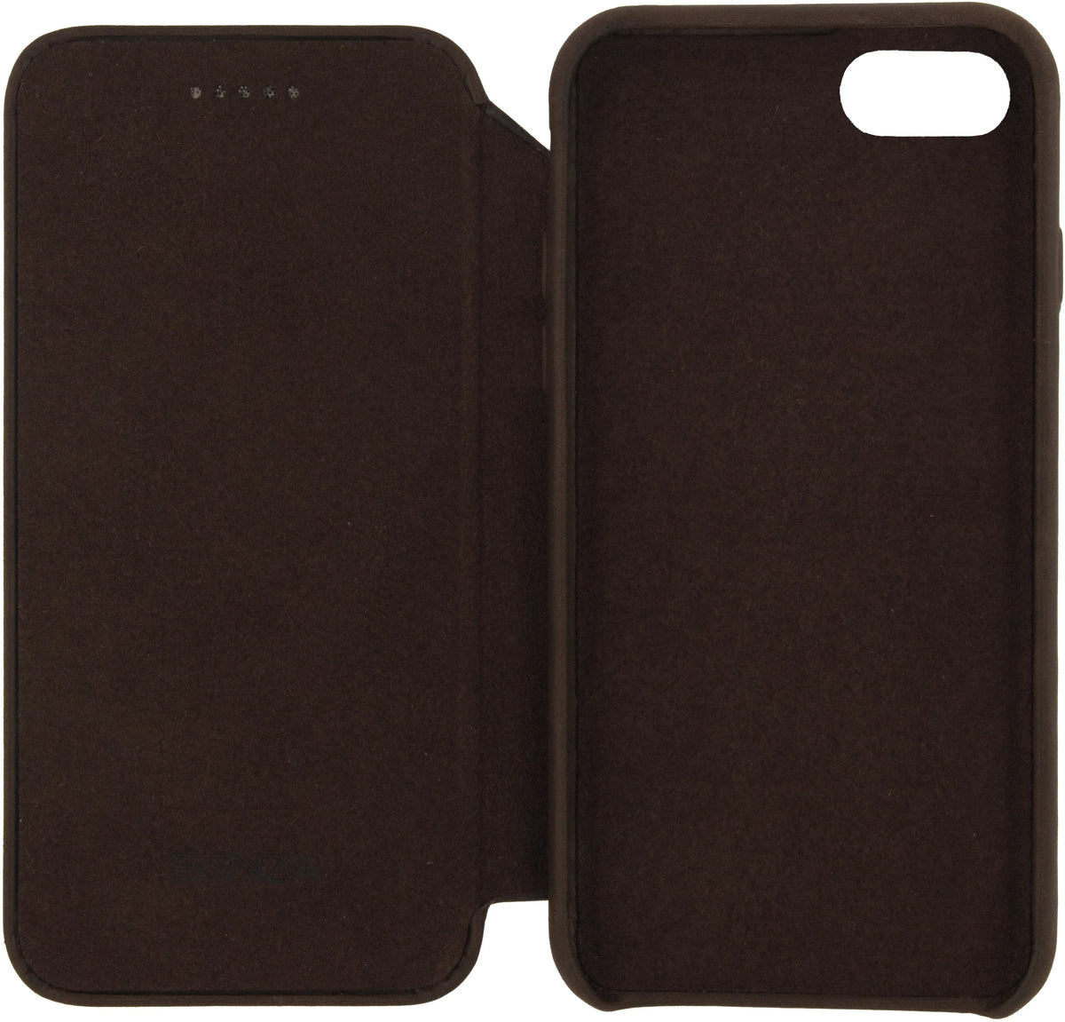 Senza Raw Skinny Leather Wallet Apple Iphone 7/8/Se (2020/2022) Chestnut Brown - Essentify