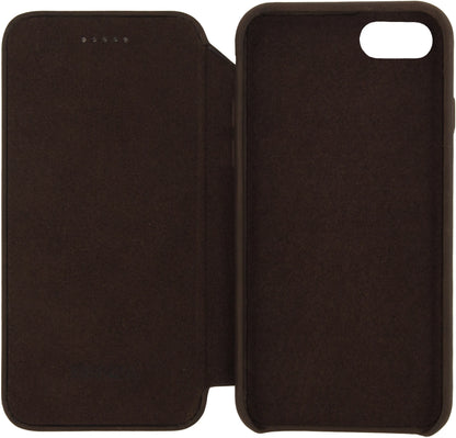 Senza Raw Skinny Leather Wallet Apple Iphone 7/8/Se (2020/2022) Chestnut Brown - Essentify