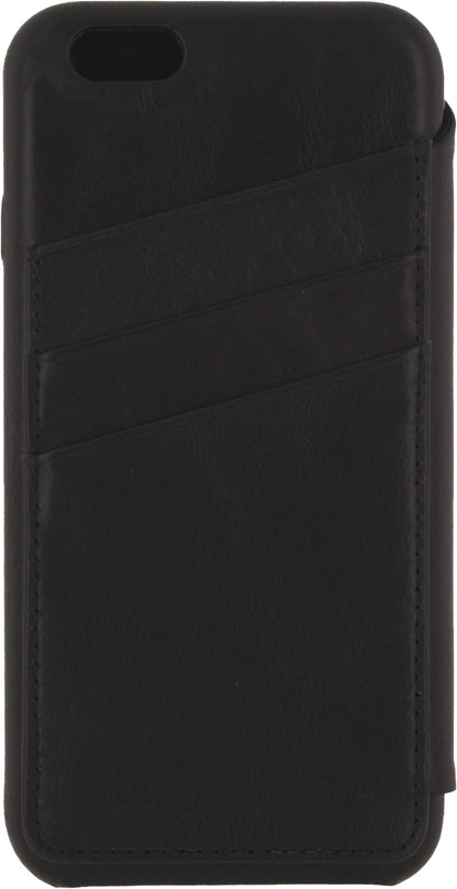 Senza Pure Skinny Leather Wallet Apple Iphone 6/6S Deep Black - Essentify
