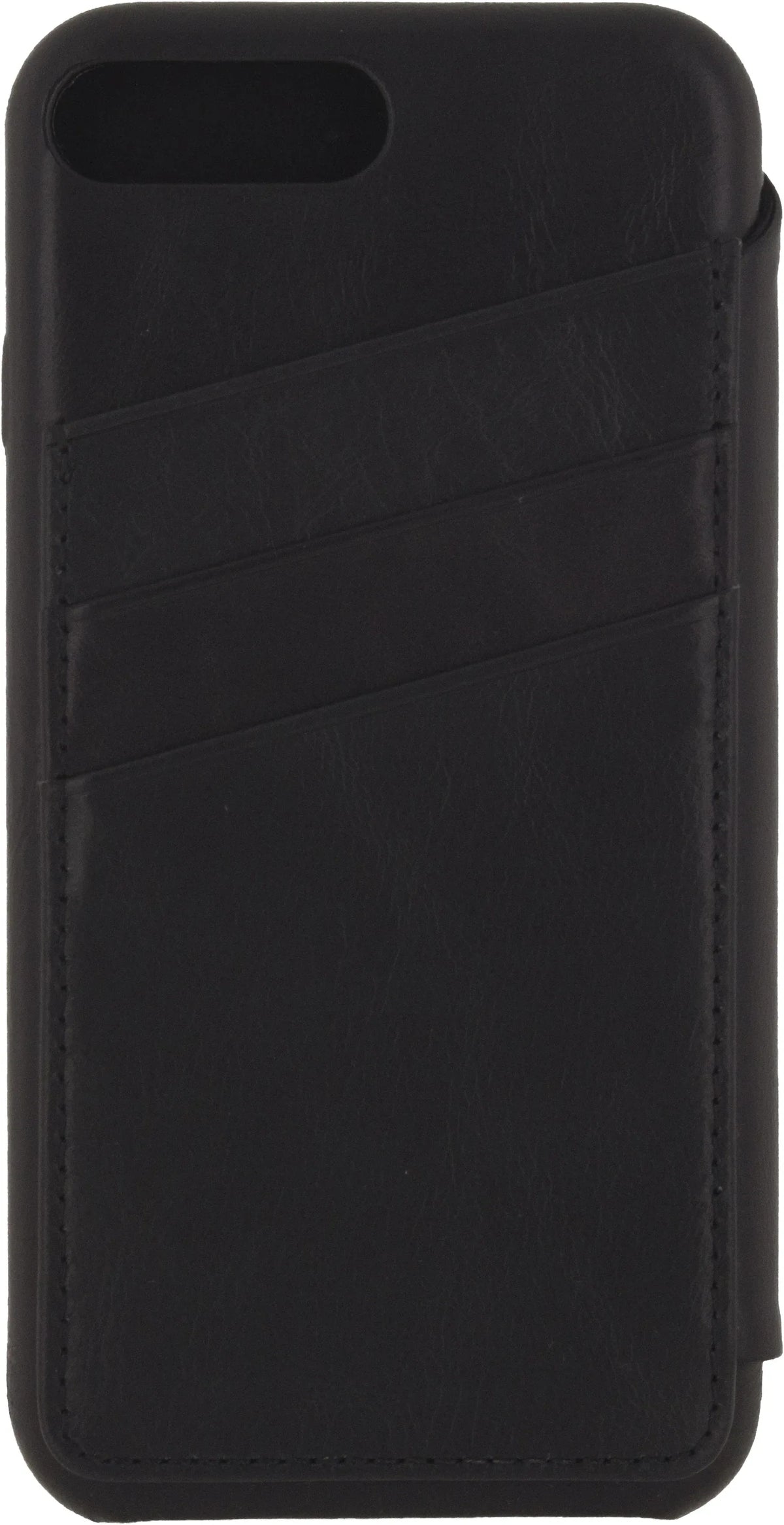 Senza Pure Skinny Leather Wallet Apple Iphone 7 Plus/8 Plus Deep Black - Essentify