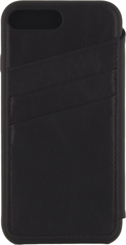 Senza Pure Skinny Leather Wallet Apple Iphone 7 Plus/8 Plus Deep Black - Essentify