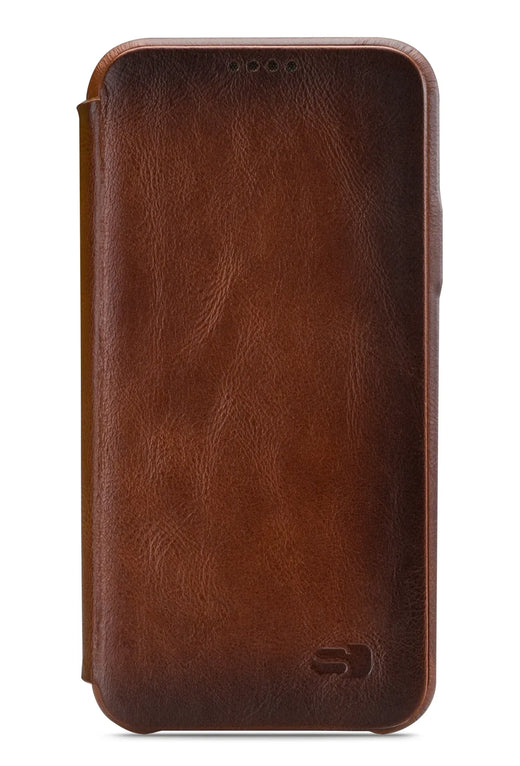 Senza Desire Skinny Leather Wallet Apple Iphone 7 Plus/8 Plus Burned Cognac - Essentify