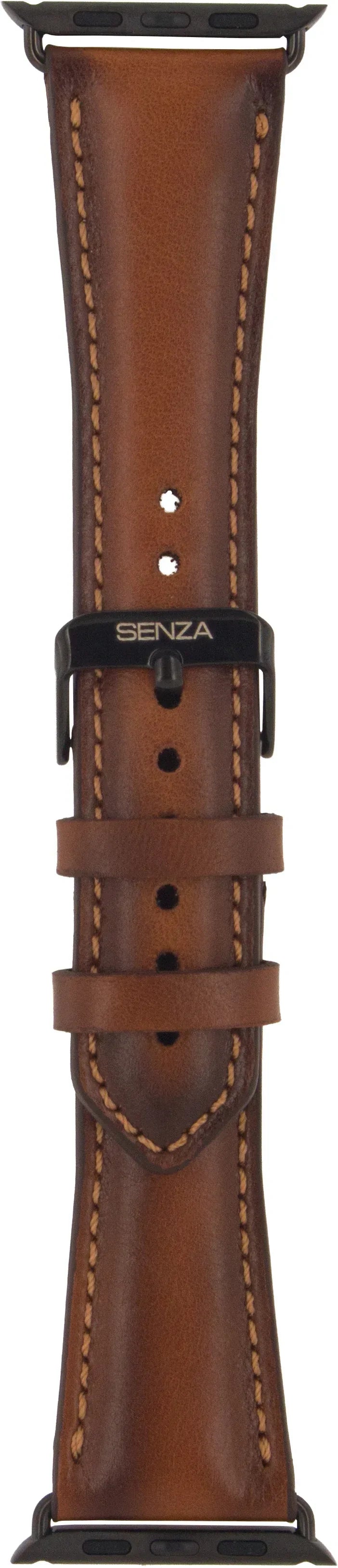 Senza Desire Leather Strap Apple Watch 38Mm Burned Cognac - Essentify