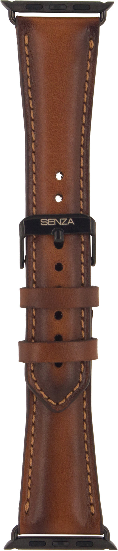 Senza Desire Leather Strap Apple Watch 38Mm Burned Cognac