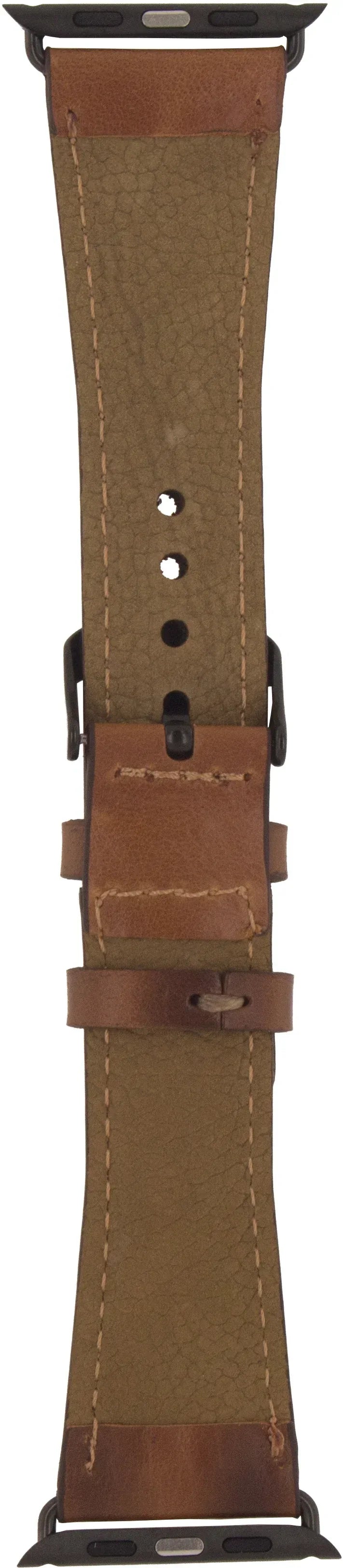 Senza Desire Leather Strap Apple Watch 38Mm Burned Cognac - Essentify