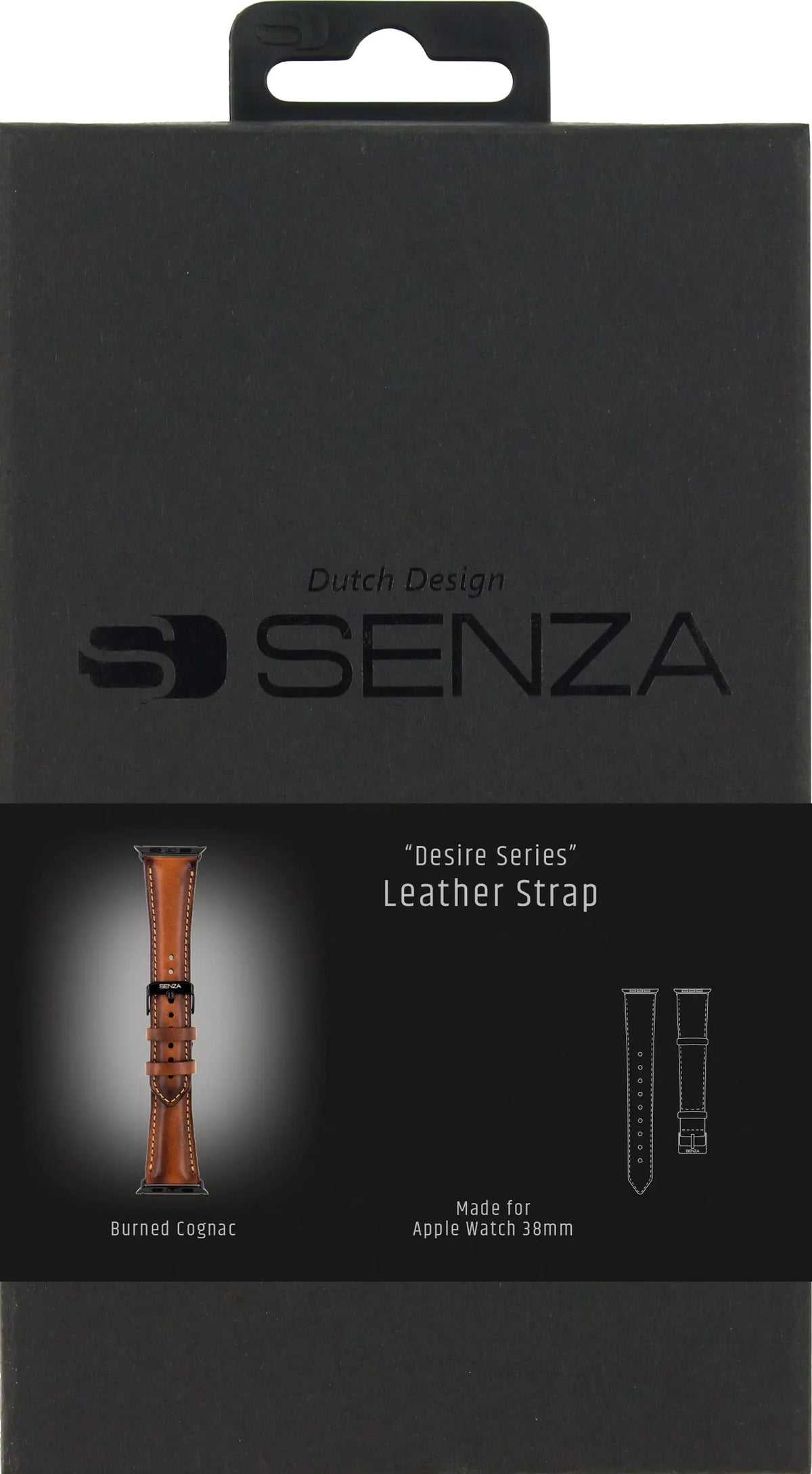 Senza Desire Leather Strap Apple Watch 38Mm Burned Cognac - Essentify