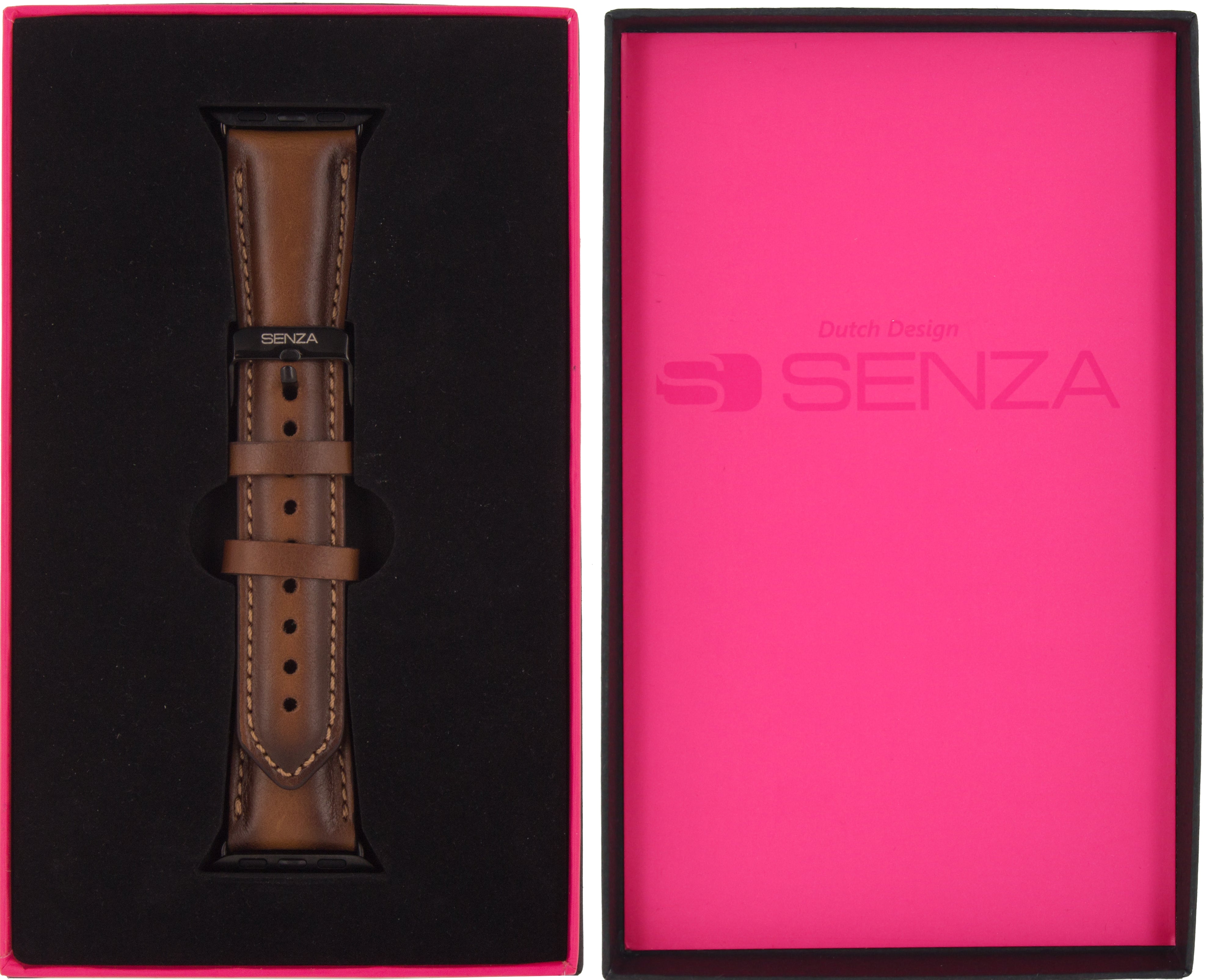 Senza Desire Leather Strap Apple Watch 38Mm Burned Cognac