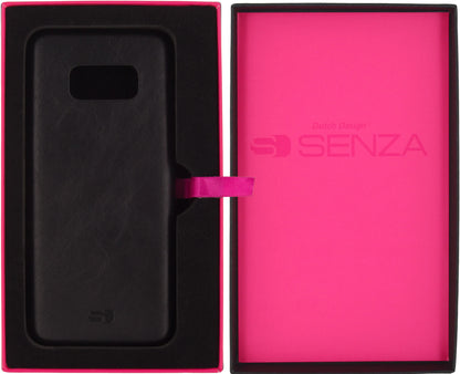Senza Pure Leather Cover Samsung Galaxy S8 Deep Black - Essentify