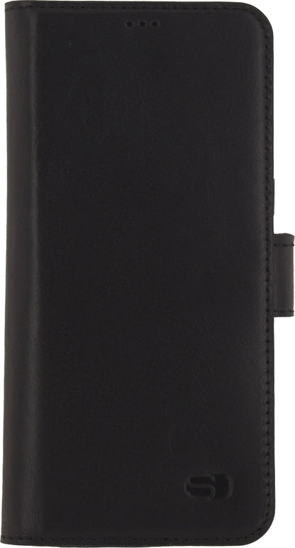 Senza Pure Leather Wallet Samsung Galaxy S8+ Deep Black - Essentify