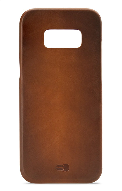 Senza Desire Leather Cover Samsung Galaxy S8+ Burned Cognac - Essentify