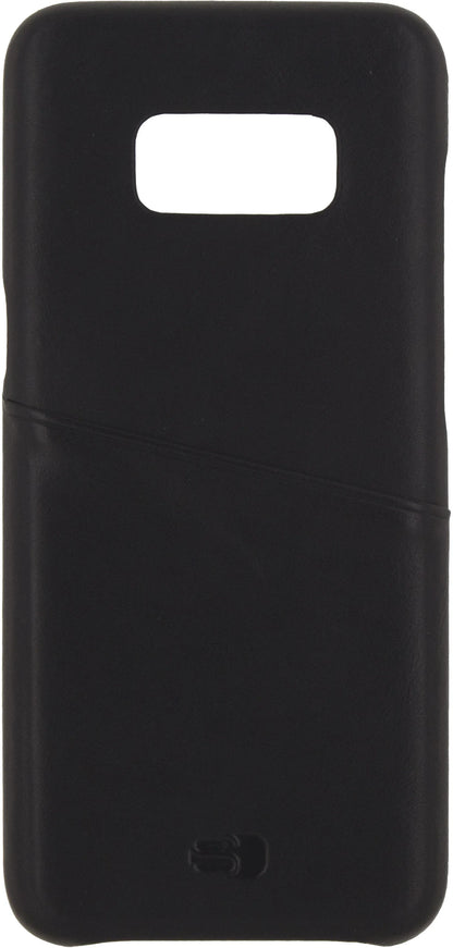 Senza Pure Leather Cover With Card Slot Samsung Galaxy S8+ Deep Black - Essentify