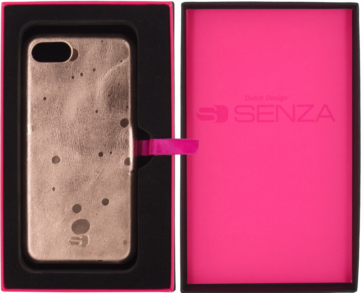 Senza Glam Leather Cover Apple Iphone 7/8/Se (2020/2022) Metallic Rosé - Essentify