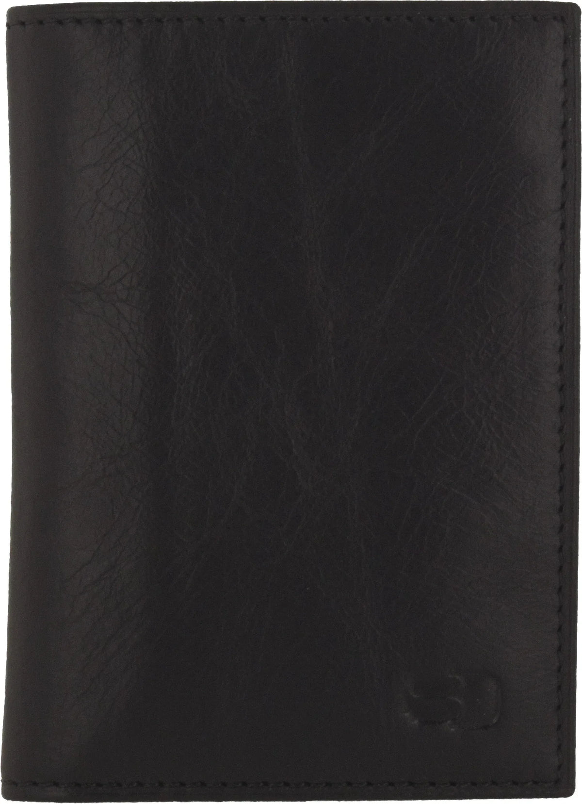 Senza Pure Leather Card Holder Deep Black - Essentify