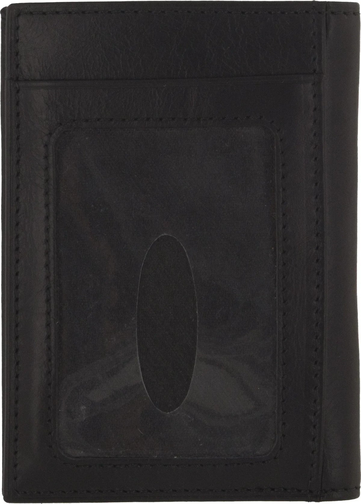 Senza Pure Leather Card Holder Deep Black - Essentify