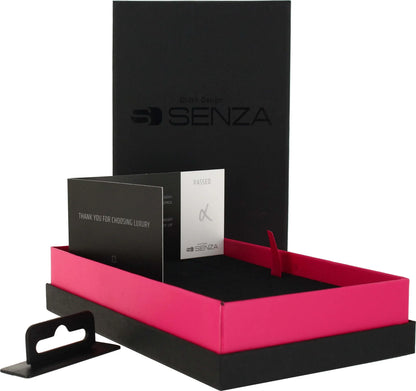 Senza Pure Leather Card Holder Deep Black - Essentify