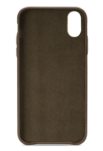 Senza Desire Leather Cover With Card Slot Apple Iphone X/Xs Burned Olive - Essentify