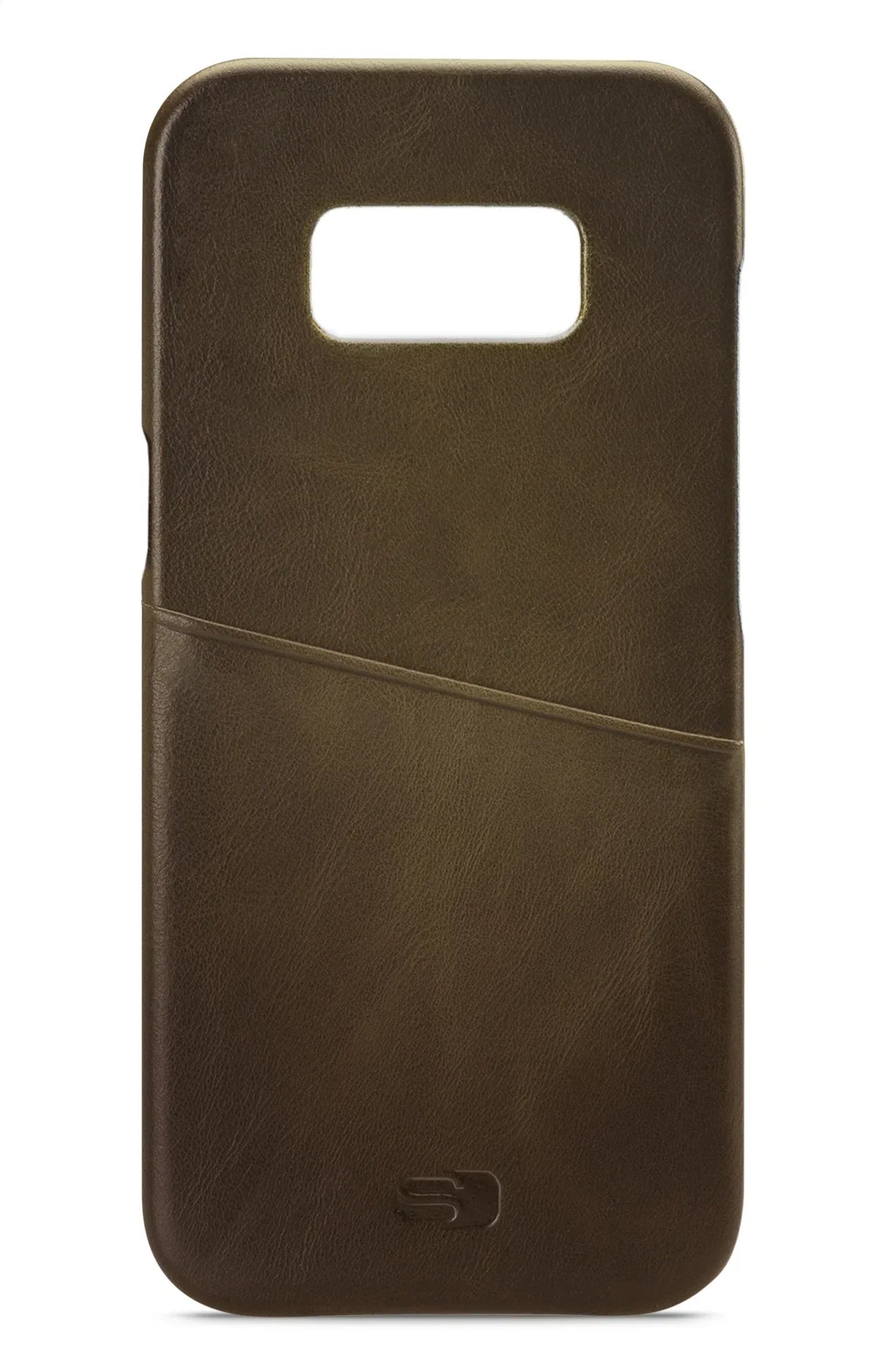 Senza Desire Leather Cover With Card Slot Samsung Galaxy S8 Burned Olive - Essentify