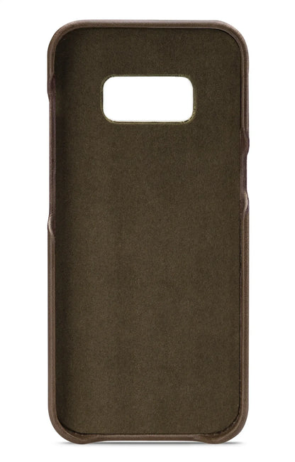 Senza Desire Leather Cover With Card Slot Samsung Galaxy S8 Burned Olive - Essentify