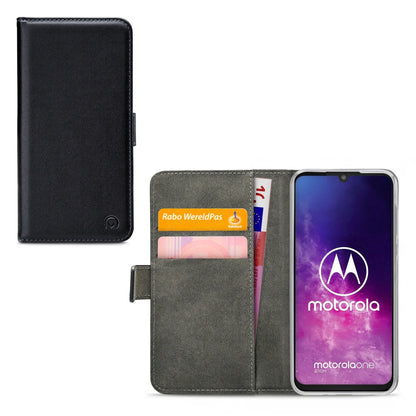 Mobilize Classic Gelly Wallet Book Case Motorola Moto One Zoom Black - Essentify