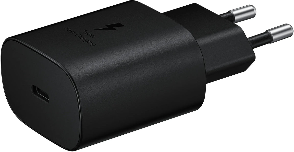 Samsung Super Fast Pd Wall Charger Usb-C 25W Black - Essentify
