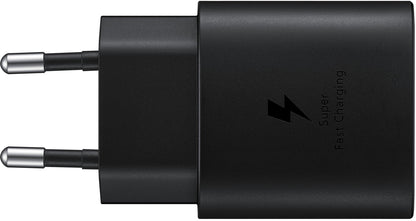 Samsung Super Fast Pd Wall Charger Usb-C 25W Black - Essentify