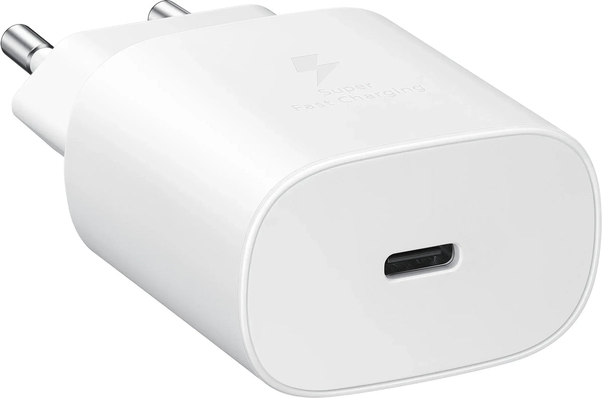 Samsung Super Fast Pd Wall Charger Usb-C 25W White - Essentify