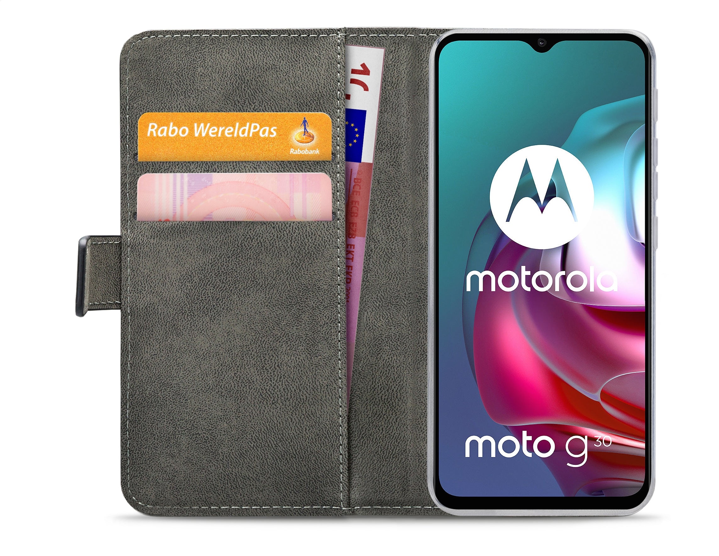 Mobilize Classic Gelly Wallet Book Case Motorola Moto G10/G20/G30 Black
