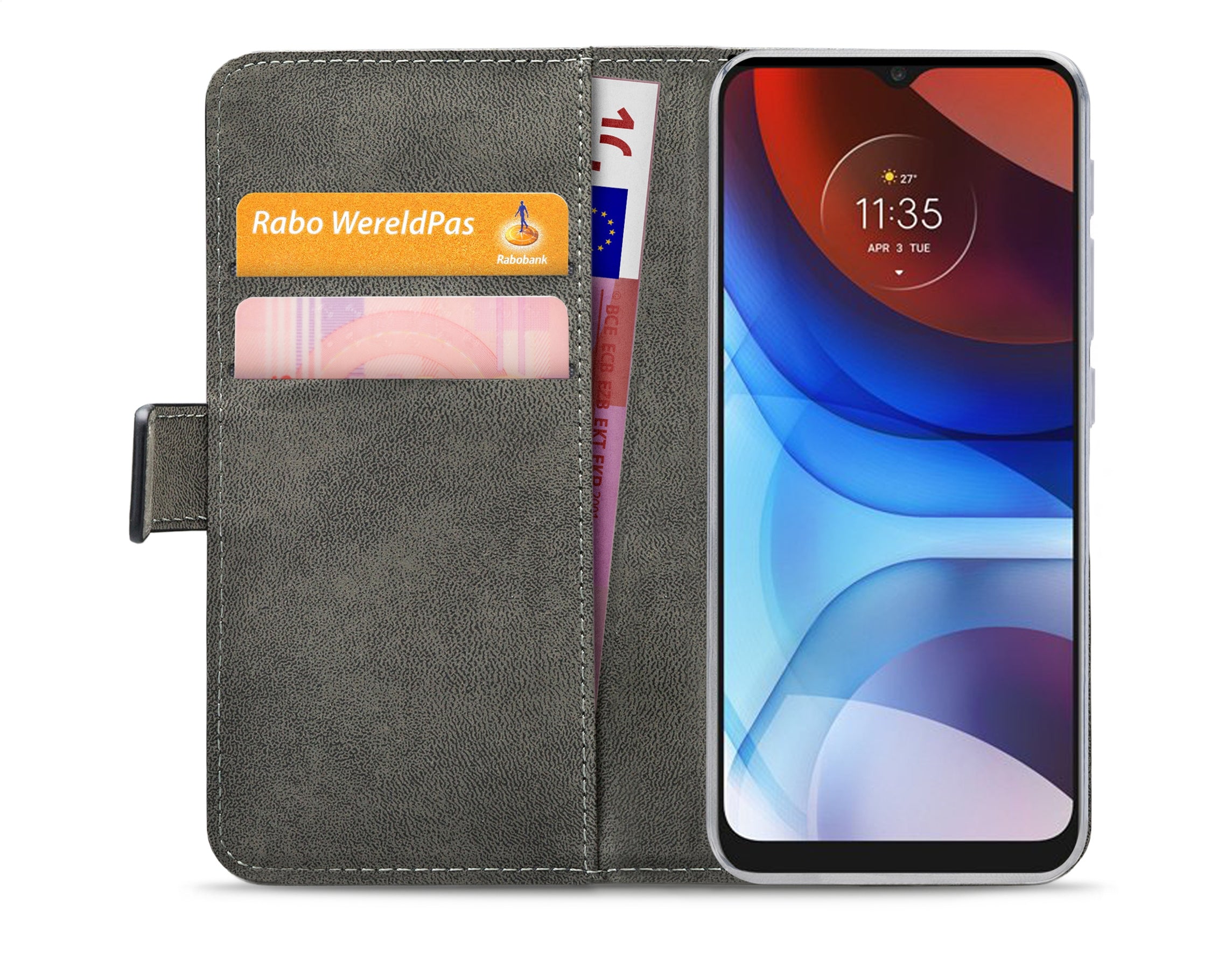 Mobilize Classic Gelly Wallet Book Case Motorola Moto E7 Power/E7I Power Black