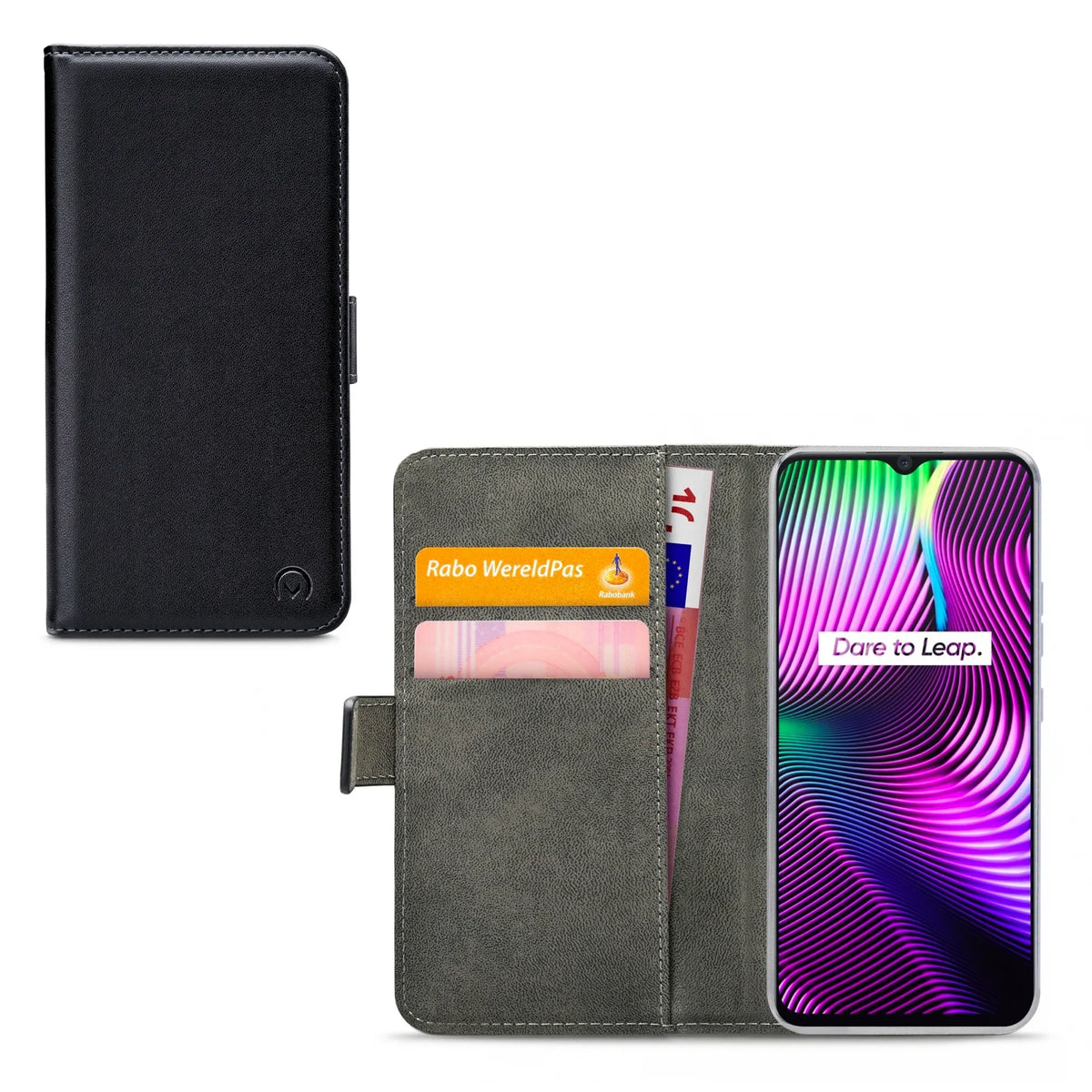 Mobilize Classic Gelly Wallet Book Case Realme 7I/C12/C15 Black - Essentify