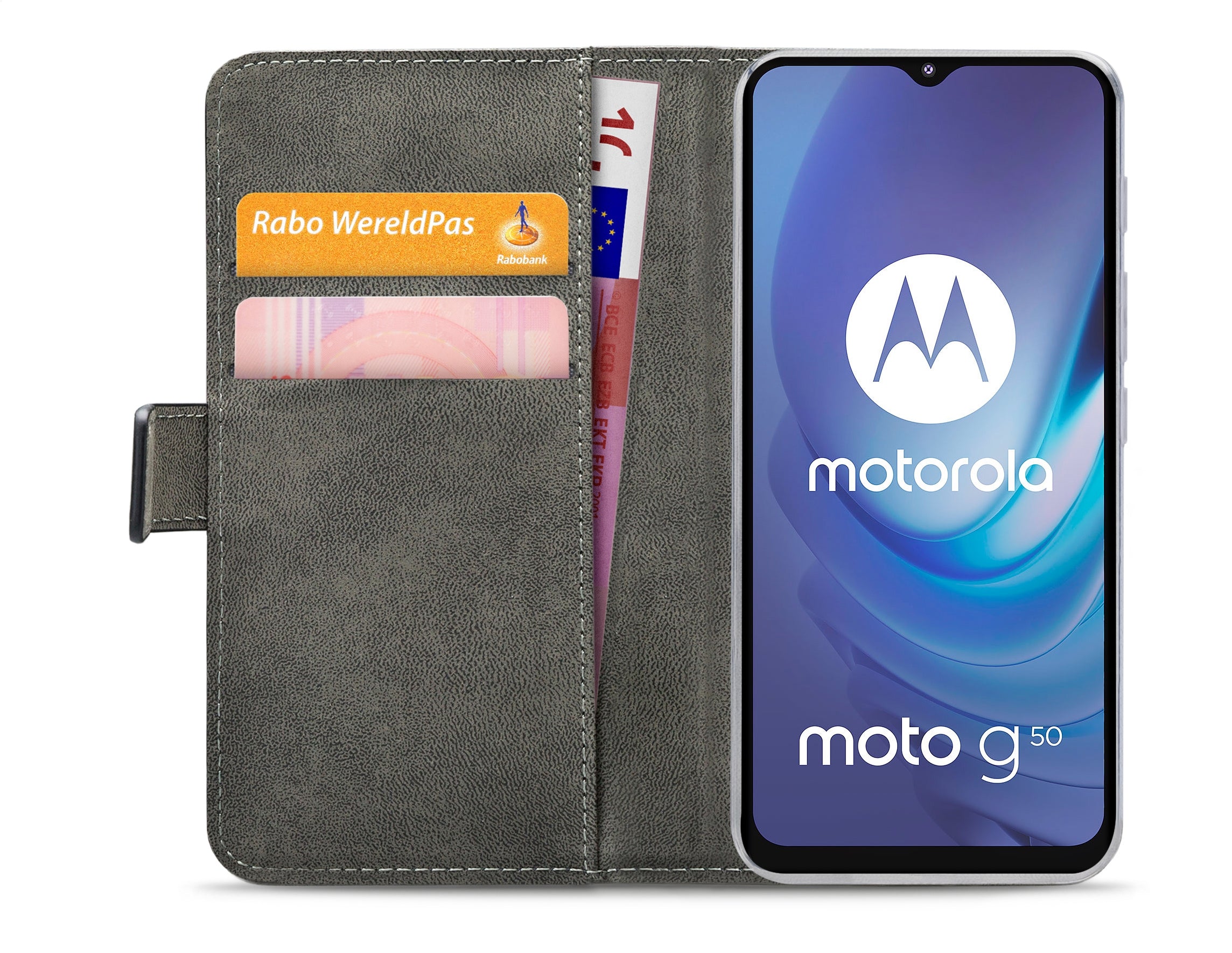 Mobilize Classic Gelly Wallet Book Case Motorola Moto G50 Black
