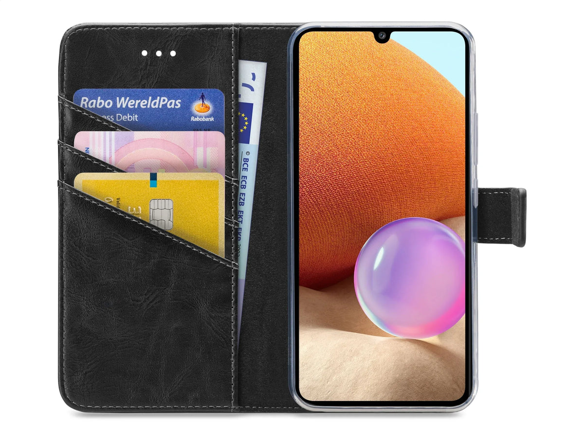 My Style Flex Wallet For Samsung Galaxy A32 4G Black - Essentify