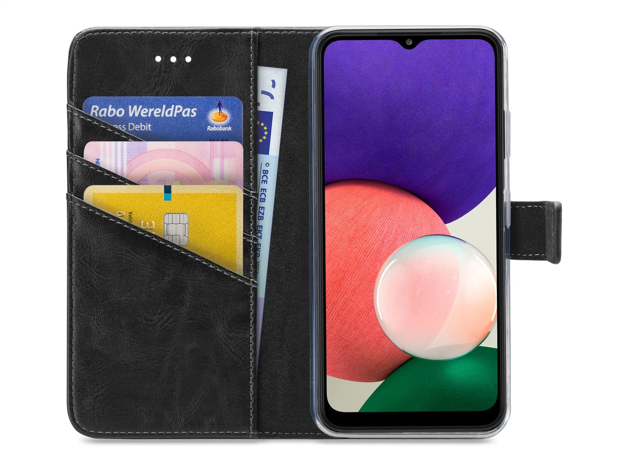 My Style Flex Wallet For Samsung Galaxy A22 5G Black - Essentify