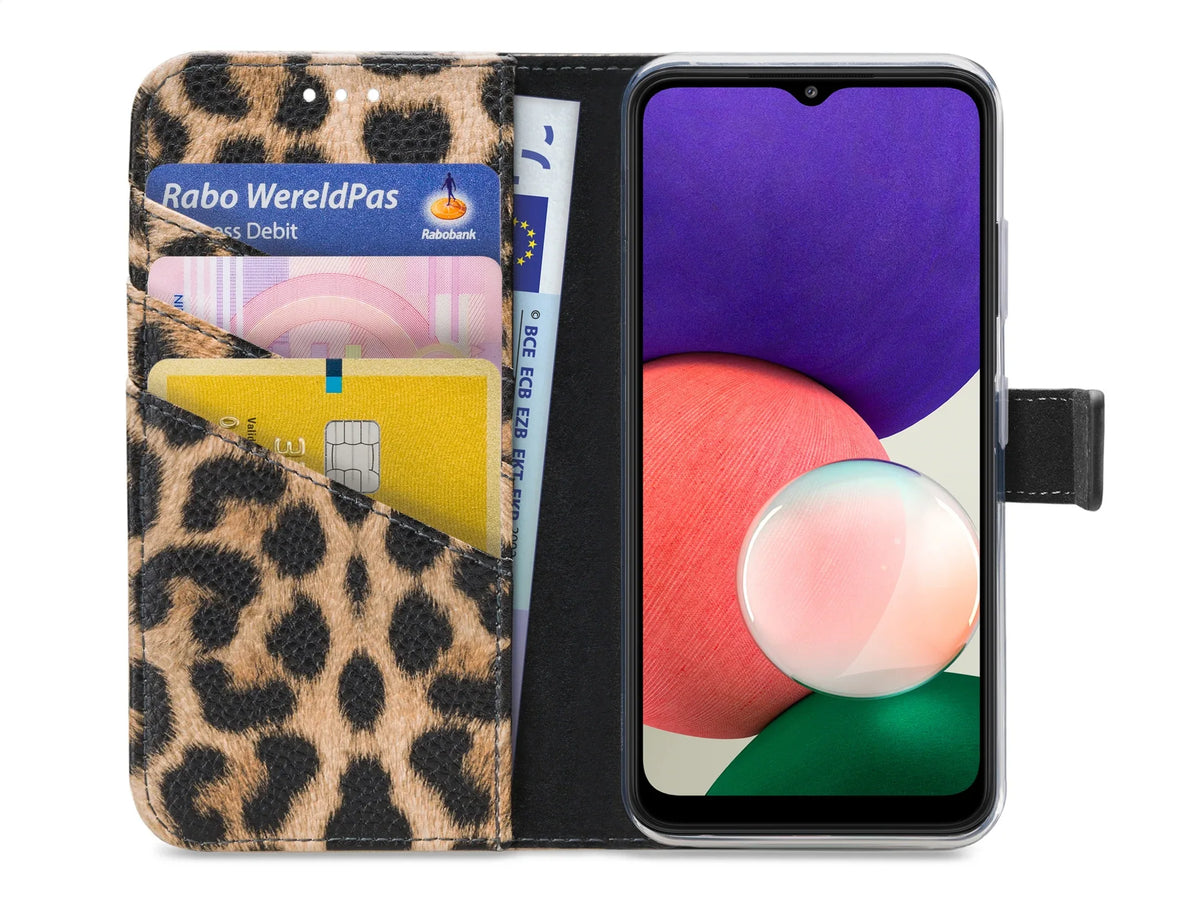 My Style Flex Wallet For Samsung Galaxy A22 5G Leopard - Essentify