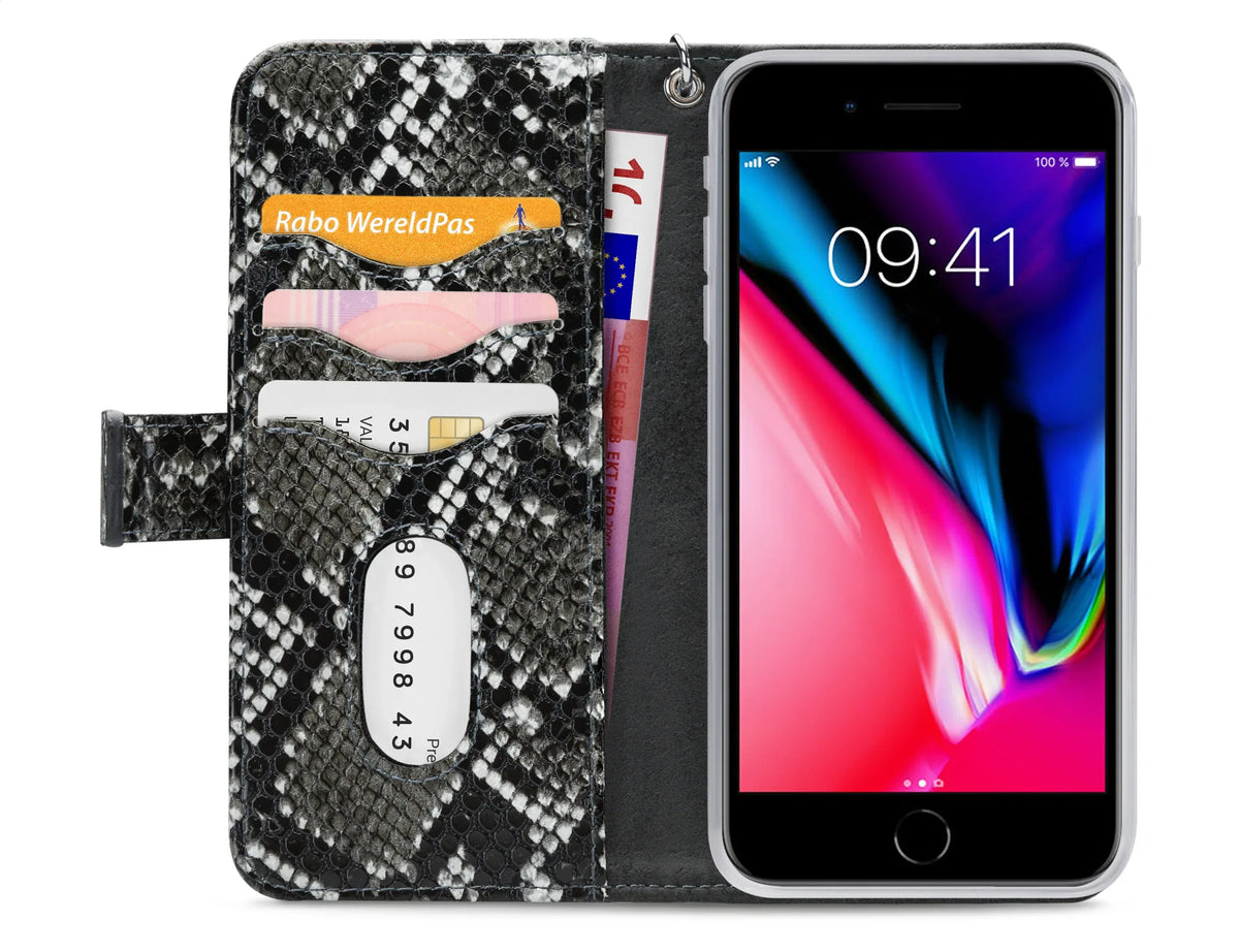 Mobilize 2In1 Magnet Zipper Case Apple Iphone 6 Plus/6S Plus/7 Plus/8 Plus Black/Snake - Essentify