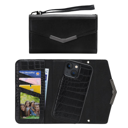 Mobilize 2In1 Elegant Magnet Clutch Apple Iphone 13 Mini Black Croco - Essentify
