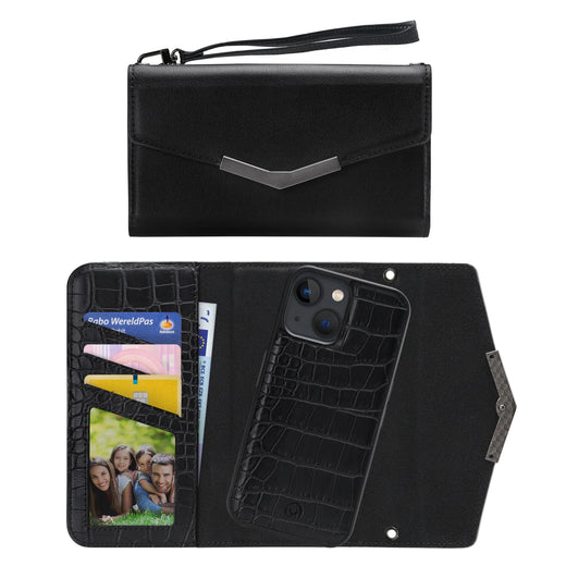 Mobilize 2In1 Elegant Magnet Clutch Apple Iphone 13 Mini Black Croco - Essentify