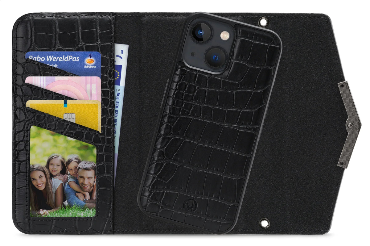 Mobilize 2In1 Elegant Magnet Clutch Apple Iphone 13 Mini Black Croco - Essentify