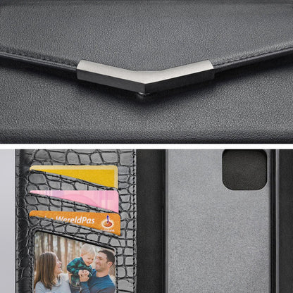 Mobilize 2In1 Elegant Magnet Clutch Apple Iphone 13 Mini Black Croco - Essentify