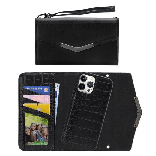 Mobilize 2In1 Elegant Magnet Clutch Apple Iphone 13 Pro Max Black Croco - Essentify