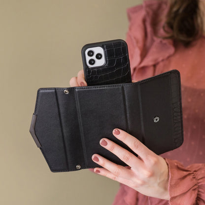 Mobilize 2In1 Elegant Magnet Clutch Apple Iphone 13 Pro Max Black Croco