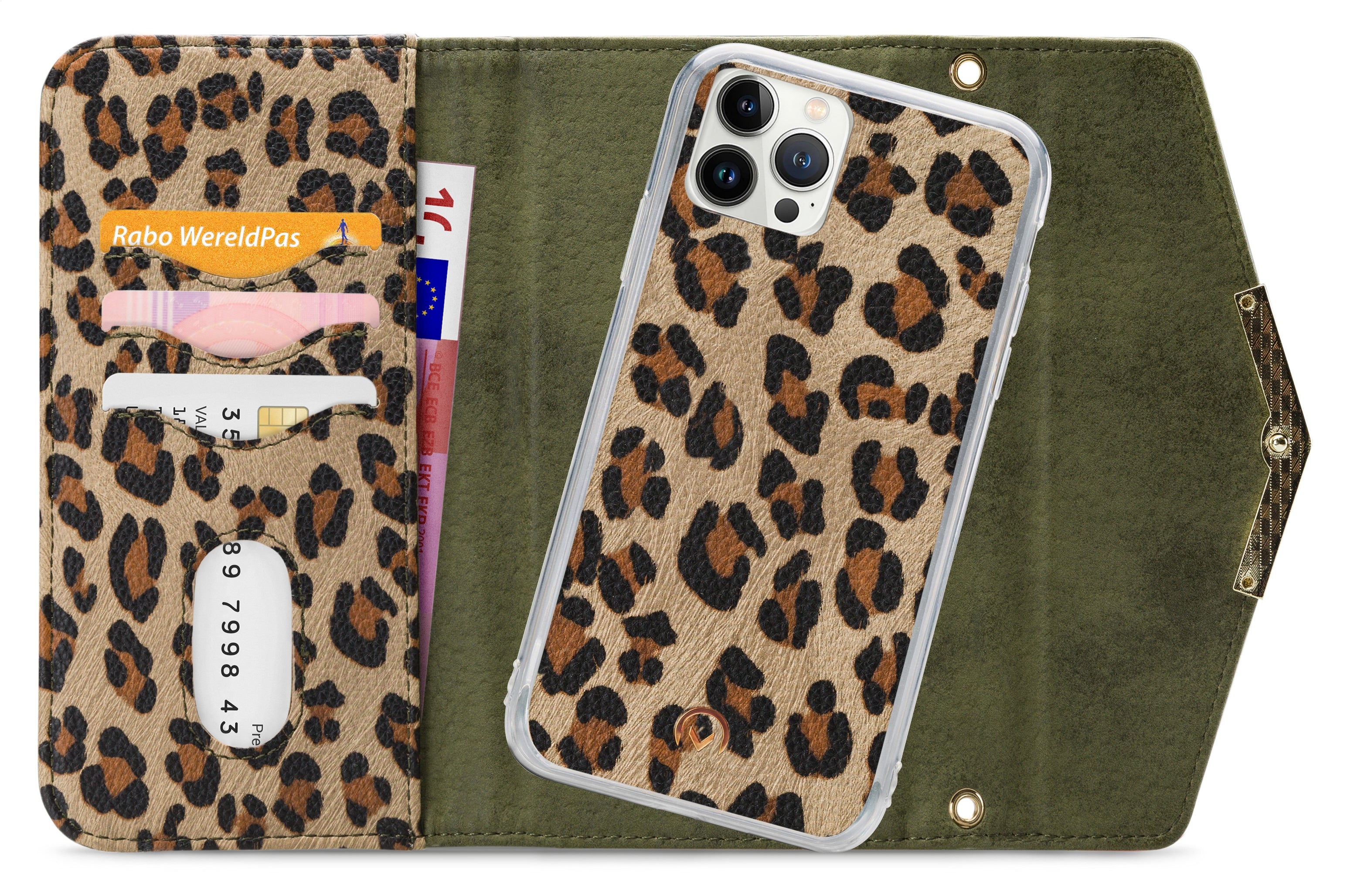 Mobilize 2In1 Gelly Clutch For Apple Iphone 13 Pro Max Green Leopard