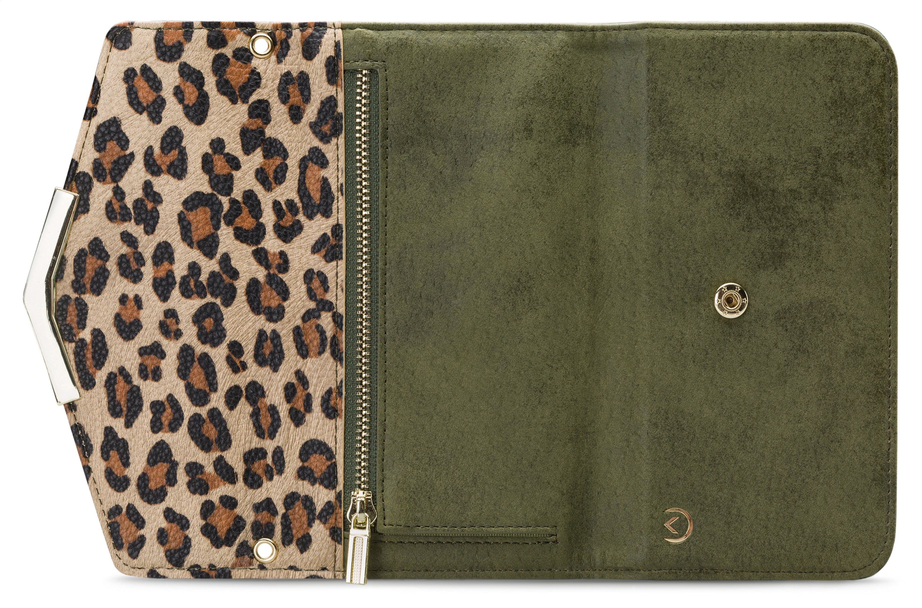 Mobilize 2In1 Gelly Clutch For Apple Iphone 13 Pro Max Green Leopard