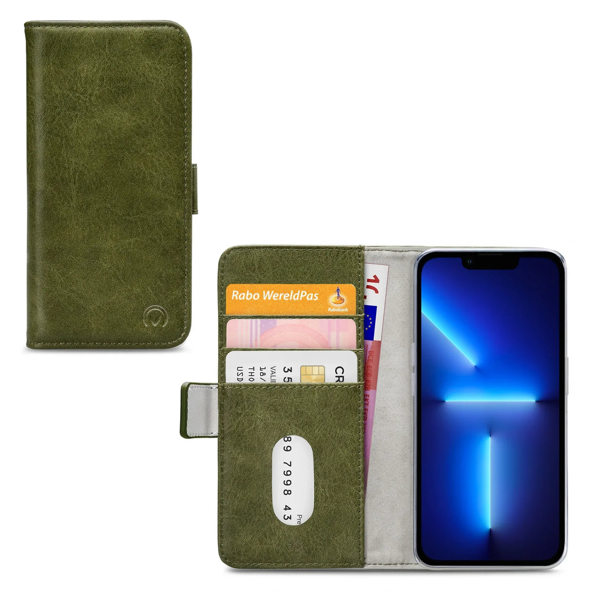 Mobilize Elite Gelly Wallet Book Case Apple Iphone 13 Pro Green - Essentify
