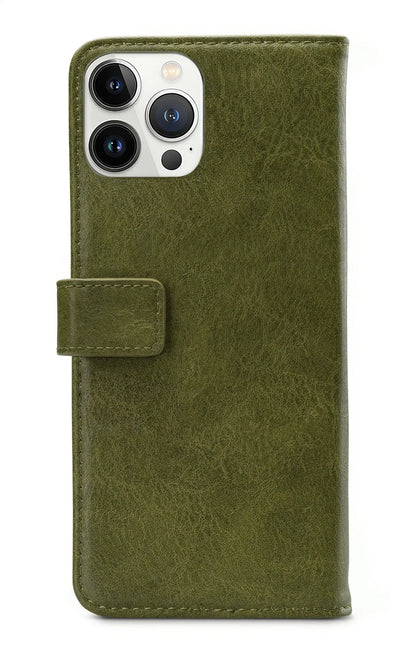 Mobilize Elite Gelly Wallet Book Case Apple Iphone 13 Pro Max Green - Essentify
