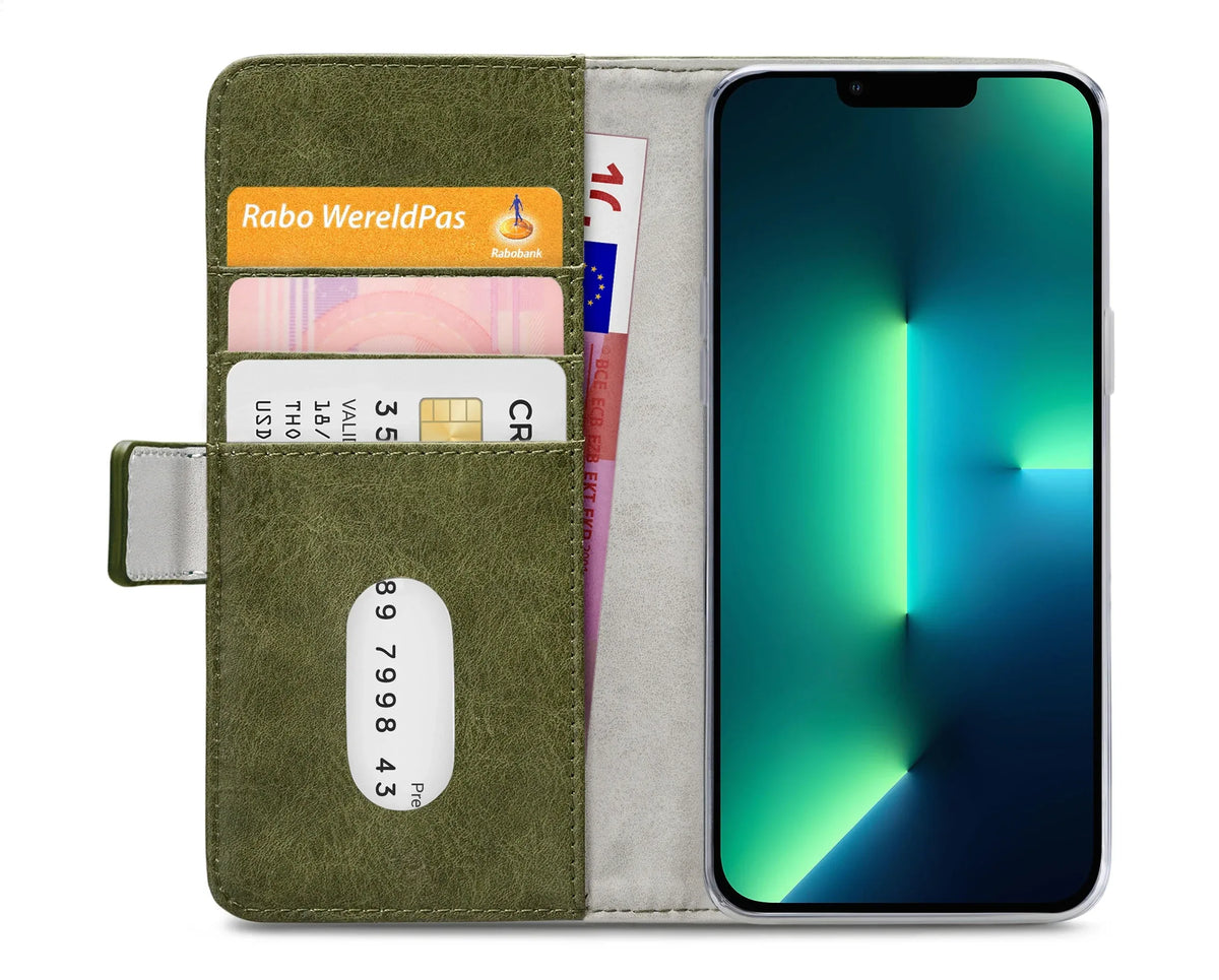 Mobilize Elite Gelly Wallet Book Case Apple Iphone 13 Pro Max Green - Essentify