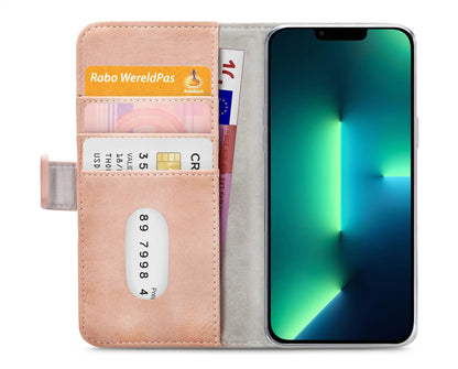 Mobilize Elite Gelly Wallet Book Case Apple Iphone 13 Pro Max Soft Pink - Essentify