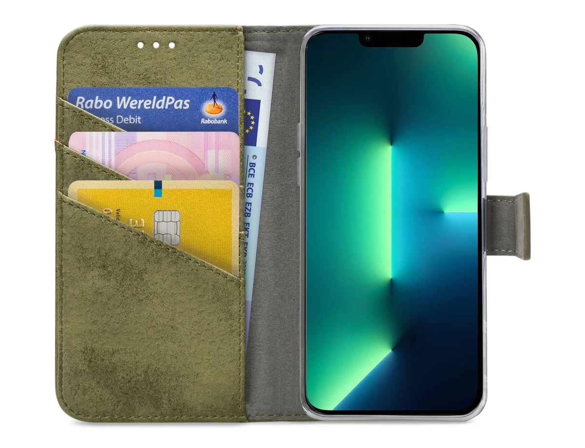 My Style Flex Wallet For Apple Iphone 13 Pro Max Olive - Essentify