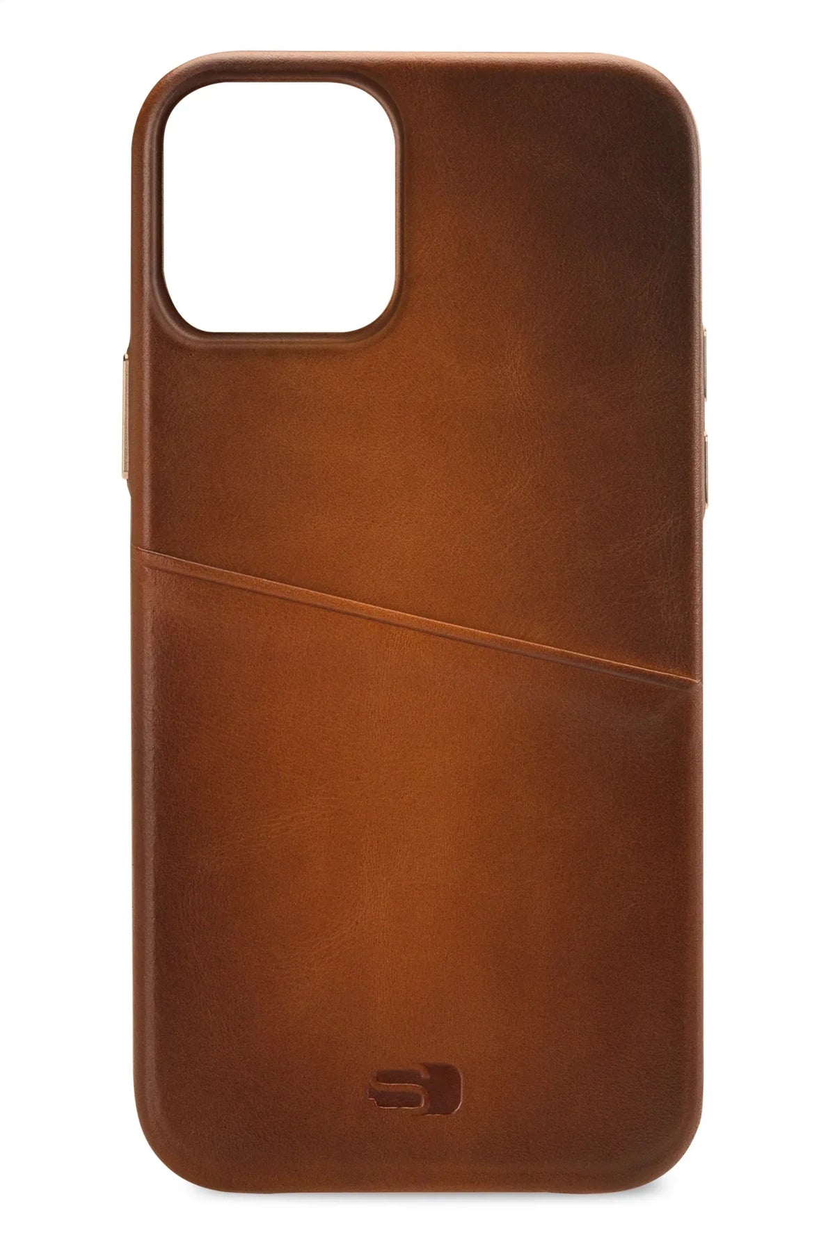 Senza Desire Leather Cover With Card Slot Apple Iphone 13 Burned Cognac - Essentify